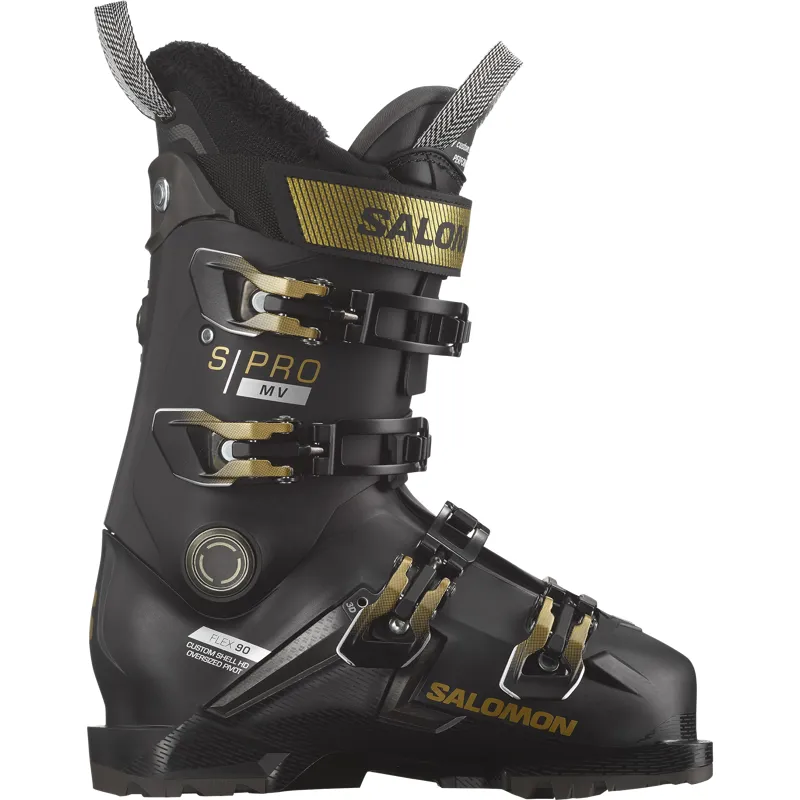 Salomon S Pro 90 MV Grip Walk Womens Ski Boots - Black
